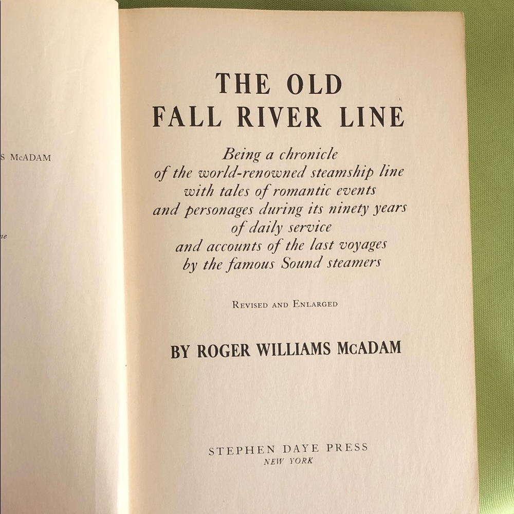 The Old Fall River Line Hardcover Book - Beige Spine - Picture 6 of 14